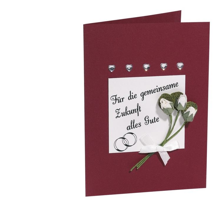Produktbild: Folia Klappkarten/Doppelkarten f&uuml;r Einladungen, Gl&uuml;ckwunsch- oder Gru&szlig;karten, 10,5x15cm, dunkelrot, 5 Karten + Kuverts + Einlagen