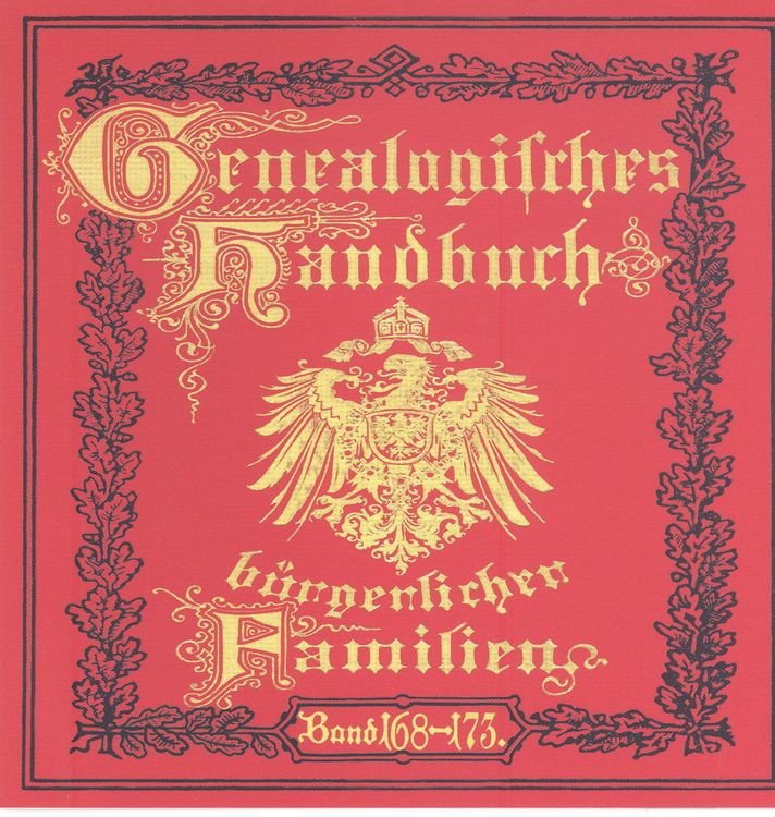 Produktbild: Deutsches Geschlechterbuch - CD-ROM. Genealogisches Handbuch b&uuml;rgerlicher Familien / Genealogisches Handbuch b&uuml;rgerlicher Familien B&auml;nde 168-173
