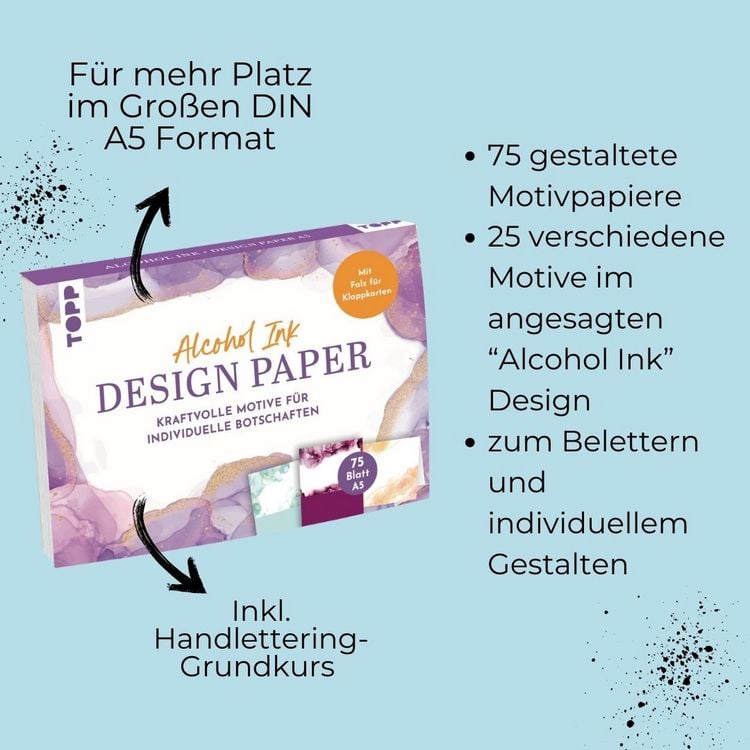Produktbild: Design Paper DIN A5 Alcohol Ink