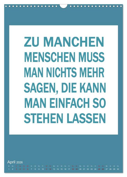 Produktbild: Memo an mich (Wandkalender 2026 DIN A3 hoch), CALVENDO Monatskalender