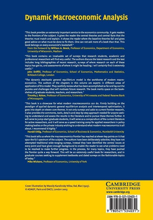 Produktbild: Dynamic Macroeconomic Analysis