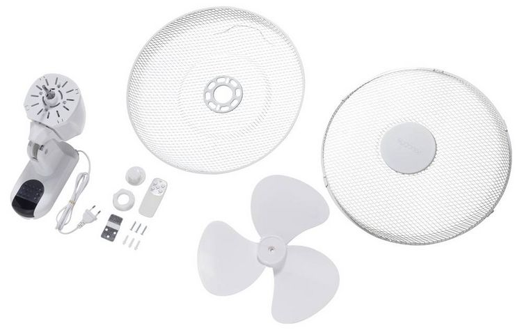Produktbild: Sygonix Wandventilator 45W (&Oslash; x H) 430mm x 480mm Wei&szlig;