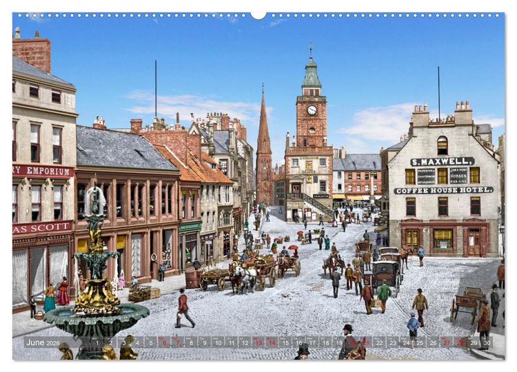 Produktbild: Scotland around 1900 - photos restored and colourised (Wall Calendar 2026 DIN A2 landscape), CALVENDO 12 Month Wall Calendar