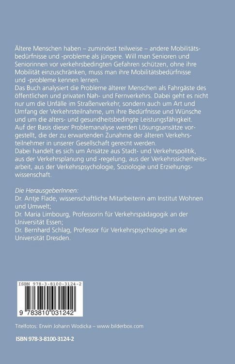 Produktbild: Mobilit&auml;t &auml;lterer Menschen