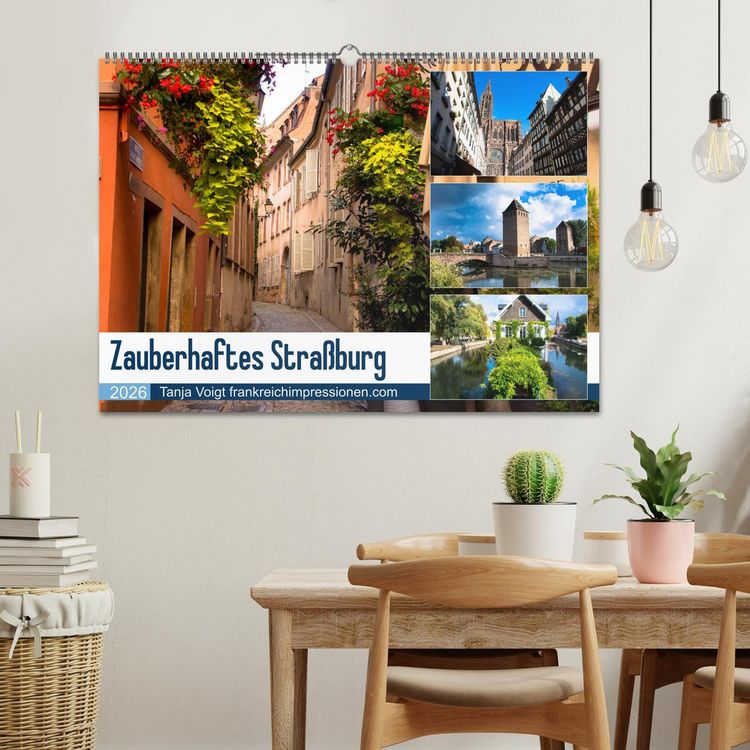 Produktbild: Zauberhaftes Stra&szlig;burg (Wandkalender 2026 DIN A2 quer), CALVENDO Monatskalender