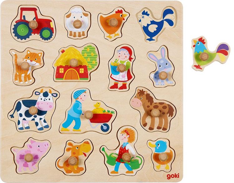 Produktbild: Hintergrundbildpuzzle Hahn, Schwein, ...