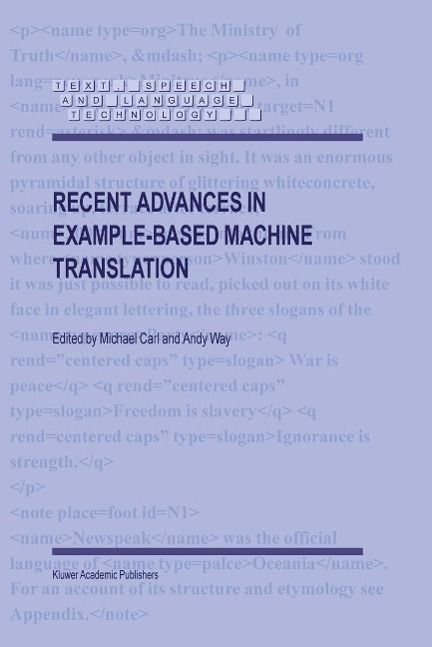 Produktbild: Recent Advances in Example-Based Machine Translation