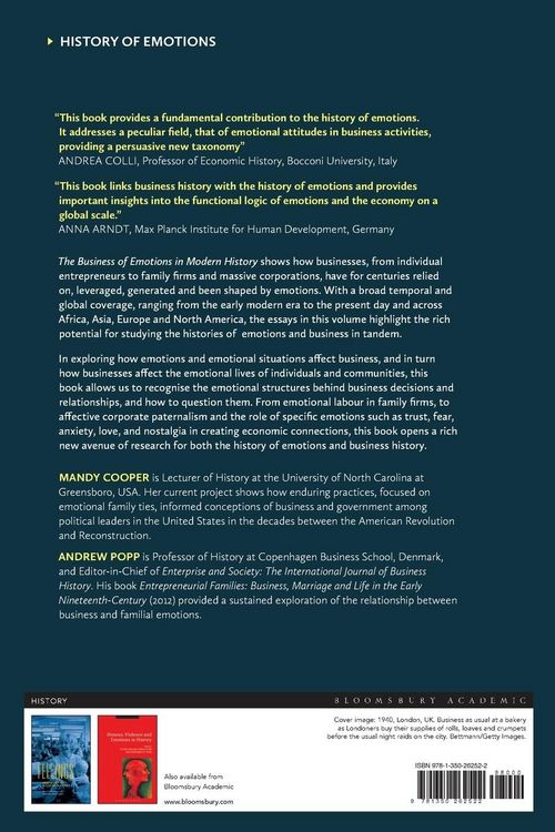 Produktbild: The Business of Emotions in Modern History