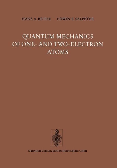 Produktbild: Quantum Mechanics of One- and Two-Electron Atoms