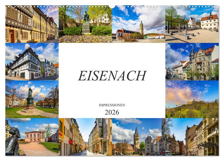 Produktbild: Eisenach Impressionen (Wandkalender 2026 DIN A2 quer), CALVENDO Monatskalender