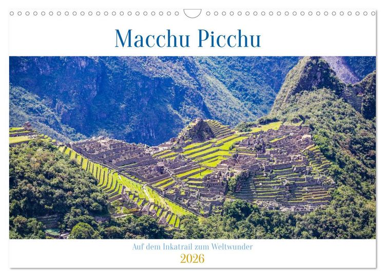 Produktbild: Macchu Picchu (Wandkalender 2026 DIN A3 quer), CALVENDO Monatskalender