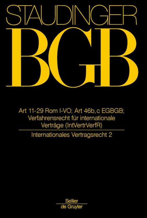 Produktbild: Art 11-29 Rom I-VO; Art 46 b, c EGBGB