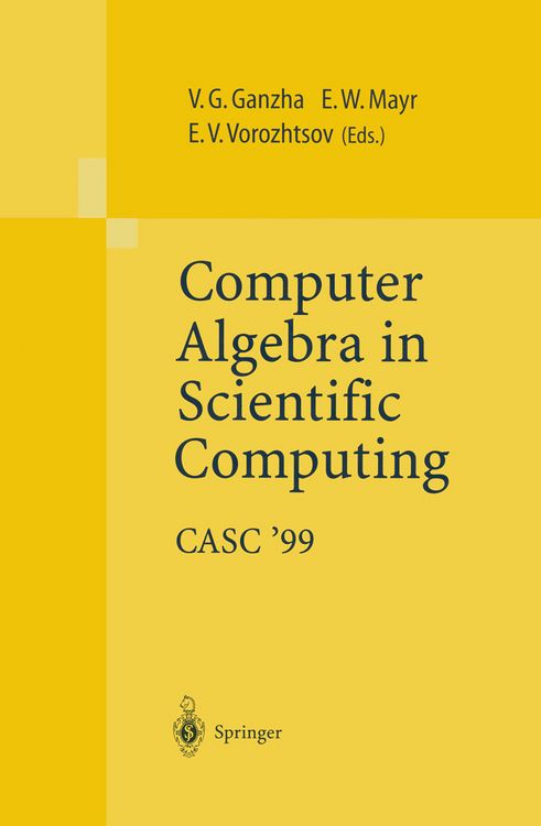 Produktbild: Computer Algebra in Scientific Computing CASC&rsquo;99
