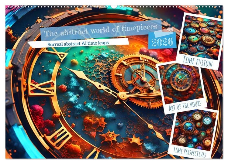 Produktbild: The abstract world of timepiece (Wall Calendar 2026 DIN A2 landscape), CALVENDO 12 Month Wall Calendar
