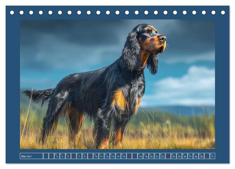 Produktbild: Gordon Setter. Edle Seelen in der Natur (Tischkalender 2027 DIN A5 quer), CALVENDO Monatskalender