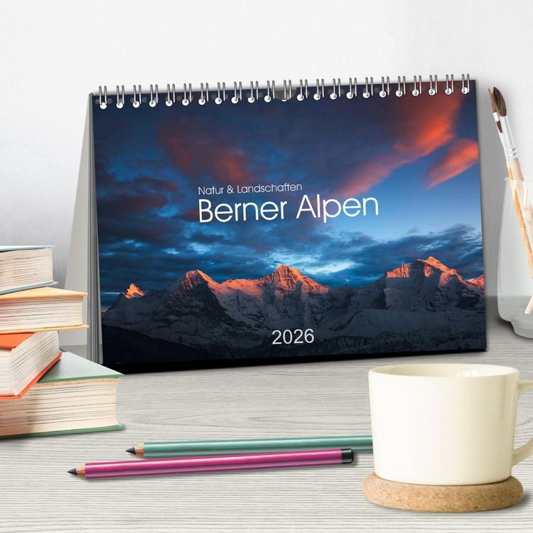 Produktbild: BERNER ALPEN - Natur und Landschaften (Tischkalender 2026 DIN A5 quer), CALVENDO Monatskalender
