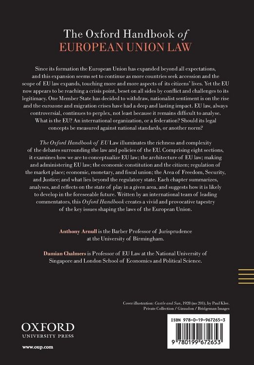 Produktbild: The Oxford Handbook of European Union Law