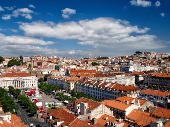 Produktbild: CALVENDO Puzzle Lissabon - Blick &uuml;ber den Rossio | 1000 Teile Lege-Gr&ouml;&szlig;e 64x48cm Foto-Puzzle f&uuml;r gl&uuml;ckliche Stunden