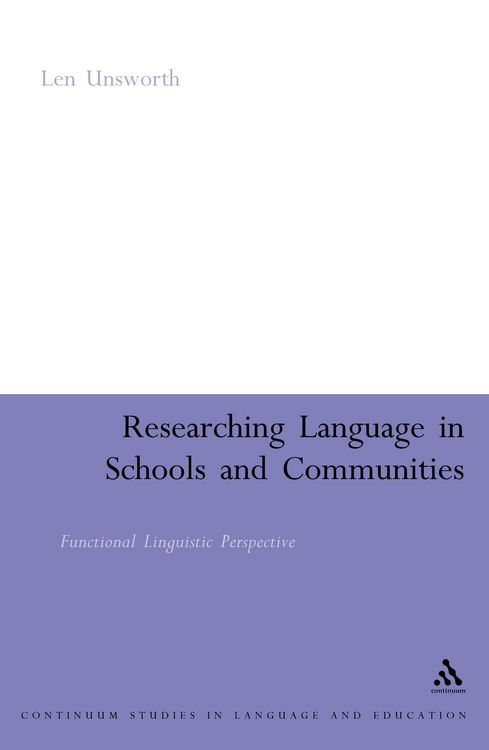 Produktbild: Researching Language in Schools and Communities