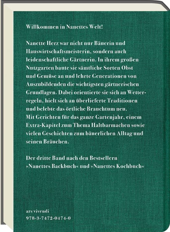 Produktbild: Nanettes Gartenk&uuml;che - ausgezeichnet mit dem GAD Silber 2023 - Deutscher Kochbuchpreis 2023 Gold und Bronze