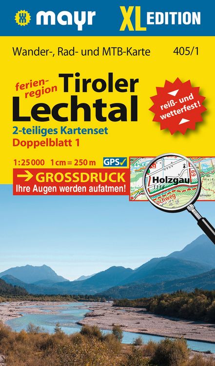Produktbild: Mayr Wanderkarte Tiroler Lechtal XL (2-Karten-Set) 1:25.000