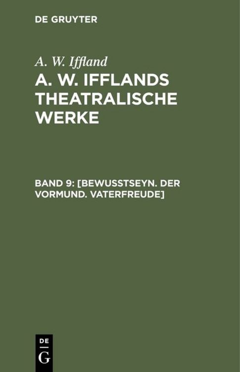 Produktbild: [Bewu&szlig;tseyn. Der Vormund. Vaterfreude]