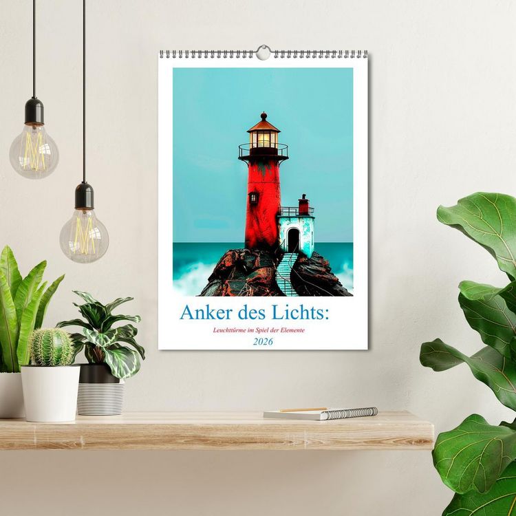 Produktbild: Anker des Lichts: Leuchtt&uuml;rme im Spiel der Elemente (Wandkalender 2026 DIN A3 hoch), CALVENDO Monatskalender