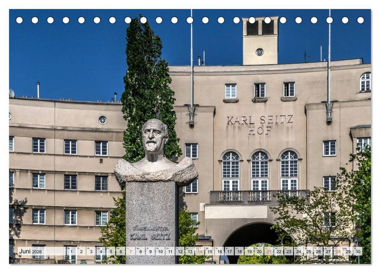 Produktbild: Baukunst des Roten Wien (Tischkalender 2026 DIN A5 quer), CALVENDO Monatskalender