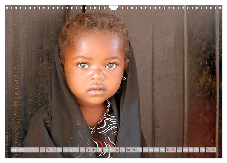 Produktbild: Kinderaugen aus Afrika (Wandkalender 2026 DIN A3 quer), CALVENDO Monatskalender