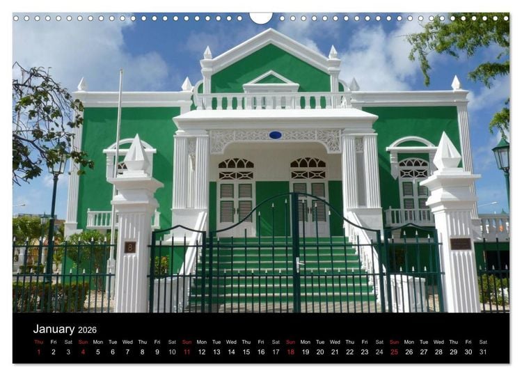 Produktbild: Monuments of Aruba 2026 (Wall Calendar 2026 DIN A3 landscape), CALVENDO 12 Month Wall Calendar