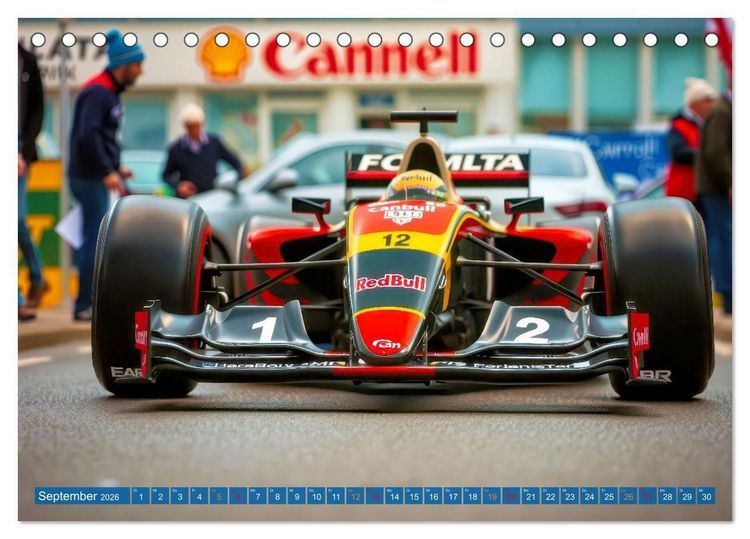 Produktbild: Formel 1 Boxenstopp (Tischkalender 2026 DIN A5 quer), CALVENDO Monatskalender