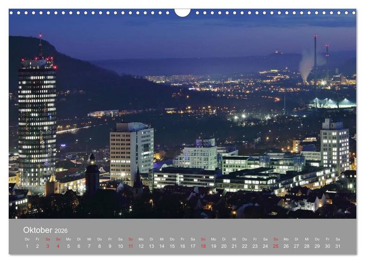 Produktbild: Jena in Th&uuml;ringen (Wandkalender 2026 DIN A3 quer), CALVENDO Monatskalender
