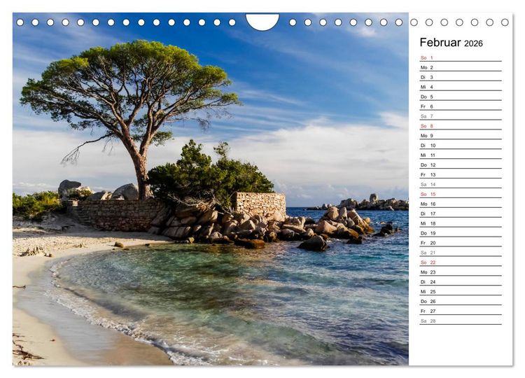 Produktbild: Wildromatisches Korsika (Wandkalender 2026 DIN A4 quer), CALVENDO Monatskalender
