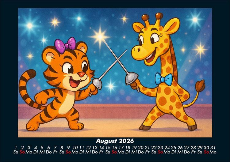 Produktbild: Tina & Nala bei den Olympischen Spielen 2026 Fotokalender DIN A5
