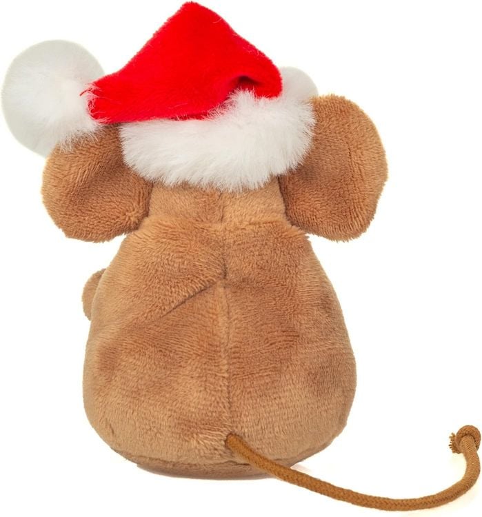 Produktbild: Teddy Hermann 946175 - Weihnachtsmaus mit Kranz, 11 cm, Pl&uuml;schtier