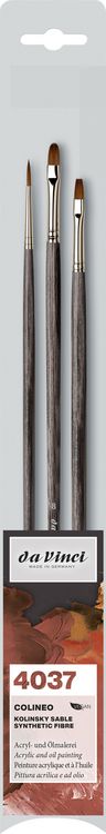 Produktbild: da Vinci Pinselset COLINEO &Ouml;l- und Acrylmalpinsel, 3er Set