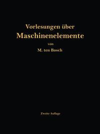 Produktbild: Vorlesungen &uuml;ber Maschinenelemente