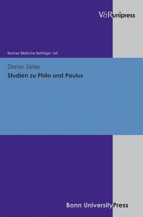 Bild vom Artikel Studien zu Philo und Paulus vom Autor Dieter Zeller