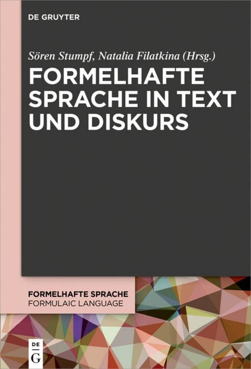 Produktbild: Formelhafte Sprache in Text und Diskurs