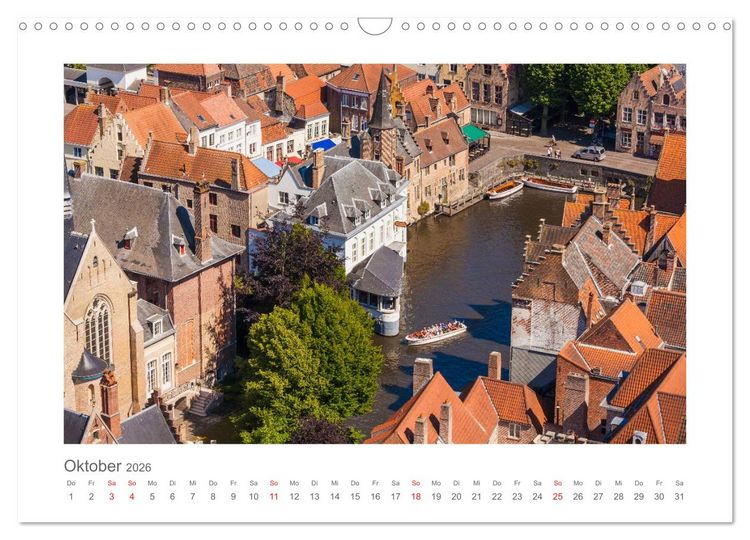Produktbild: Br&uuml;ssel und Flandern Impressionen (Wandkalender 2026 DIN A3 quer), CALVENDO Monatskalender