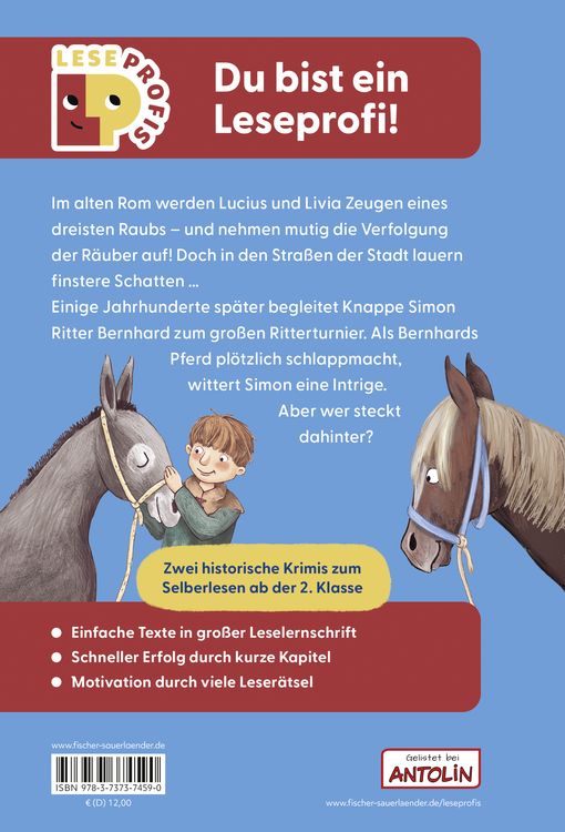 Produktbild: Leseprofis &ndash; Ritter, R&ouml;mer, finstere Schurken, 2. Klasse (Doppelband)