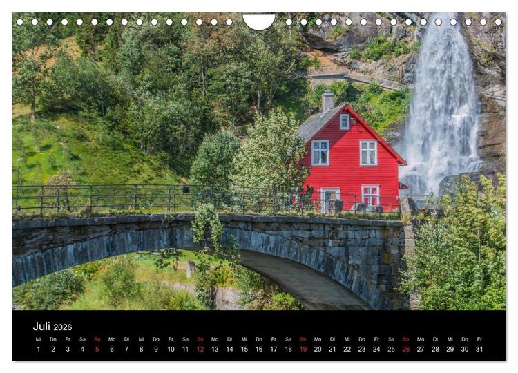 Produktbild: Norwegen - Der S&uuml;den (Wandkalender 2026 DIN A4 quer), CALVENDO Monatskalender