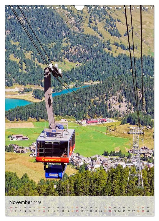 Produktbild: Nervenkitzel Seilbahn (Wandkalender 2026 DIN A3 hoch), CALVENDO Monatskalender