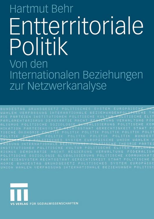 Produktbild: Entterritoriale Politik