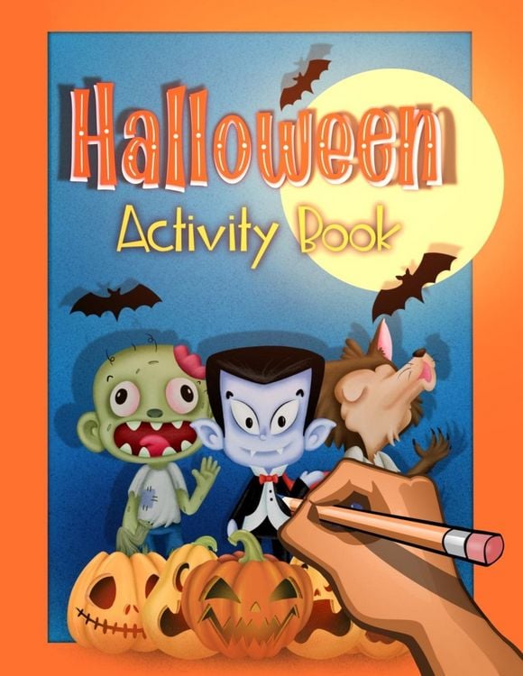 Produktbild: Halloween Activity and Puzzle Book for Kids