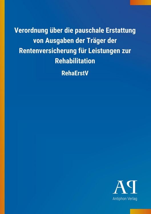 Produktbild: Verordnung &uuml;ber die pauschale Erstattung von Ausgaben der Tr