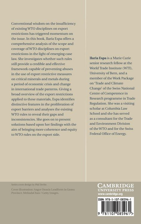 Produktbild: Export Restrictions on Critical Minerals and Metals