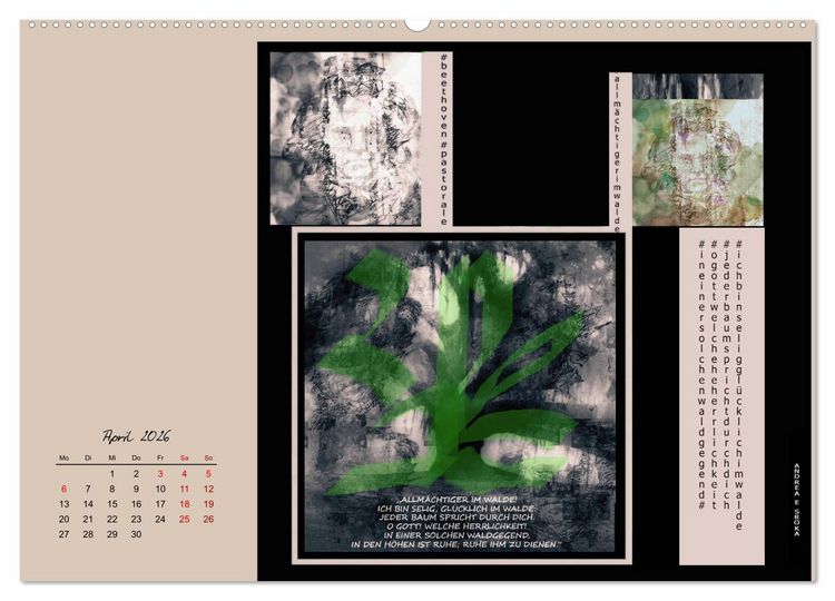 Produktbild: Beethoven - Pastorale im Aufbruch (Wandkalender 2026 DIN A2 quer), CALVENDO Monatskalender
