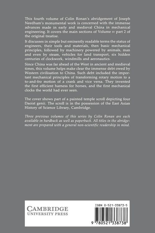 Produktbild: The Shorter Science and Civilisation in China