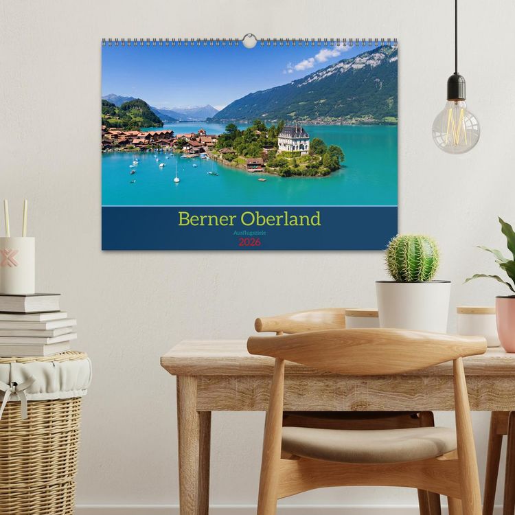 Produktbild: Berner Oberland - Ausflugsziele (Wandkalender 2026 DIN A3 quer), CALVENDO Monatskalender